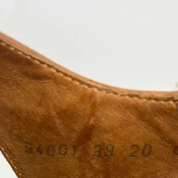 Josef Seibel Women's 8.5/39 Tan Leather Two Strap Flat Adjustable Summer Sandals - Picture 7 of 7